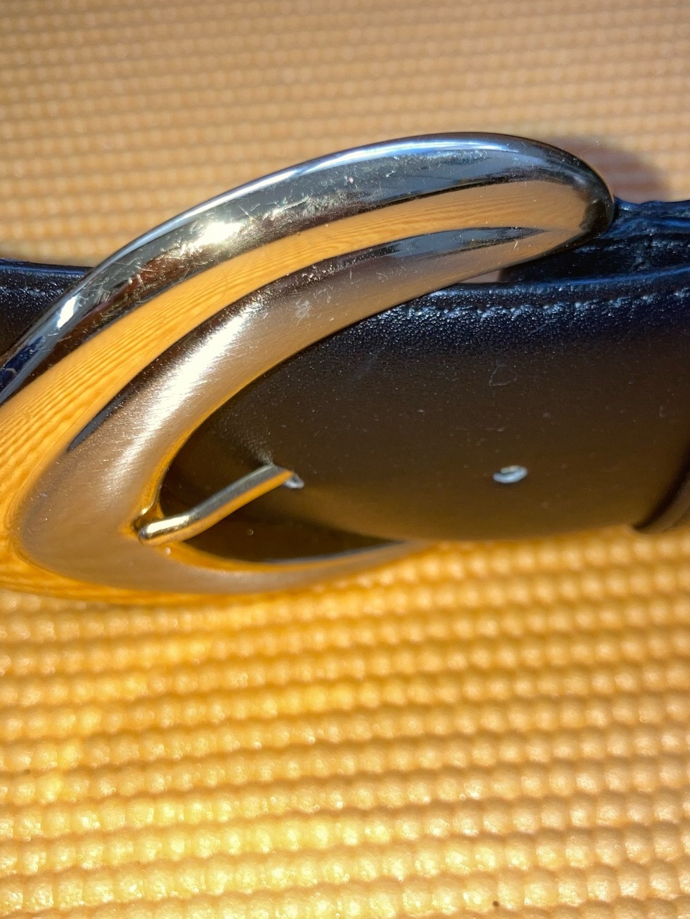 Morgan Taylor Leather Black Belt Women’s Medium Made In Korea Size M 32-33'' - Picture 5 of 7